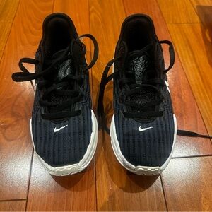 Nike Kids Black and White Striped Sneakers